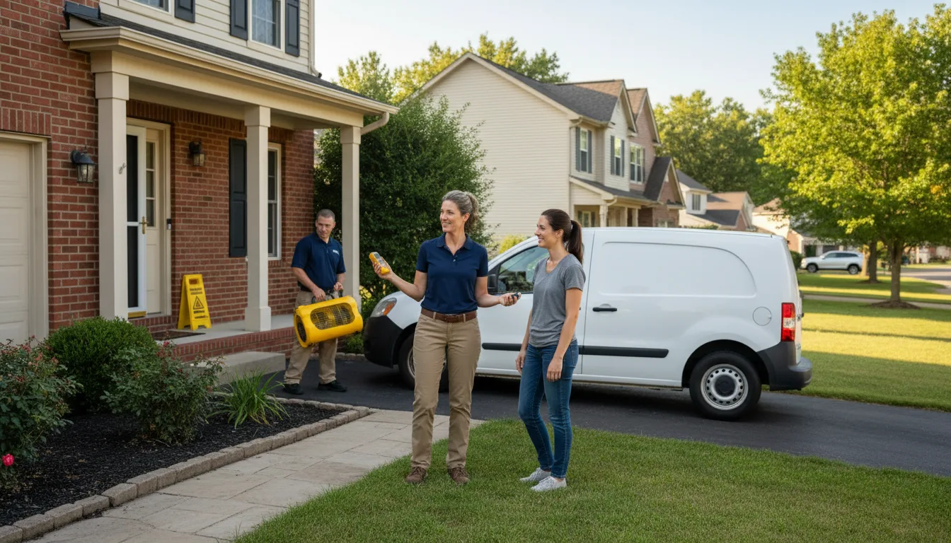 Residential water damage restoration in Lake, WV